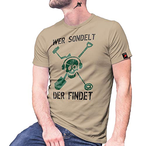 MG42 T Shirt thématique Sondengänger vêtement de détection beige XXL