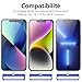 NEW'C 3 Stück, Sichtschutz für iPhone 16e, iPhone 14, iPhone 13, iPhone 13 Pro für Panzerglas (6,1 Zoll) für Panzerglas, Verbesserter 28-Grad-schutzwinkel, Ultra-Haltbare 9H Härte, Blasenfrei