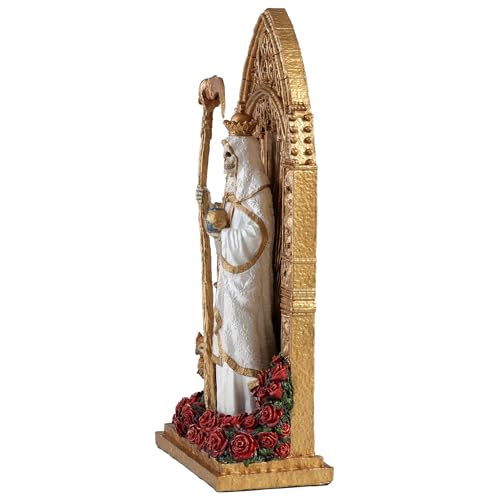 Estatua Santa Muerte Resina Pintada 9.37 pulg miniatura 5