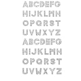 [YFFSFDC] チャーム アクセサリーパーツ 26文字 A-Z柄 2セット 52個 ネックレス/イヤリング/ペンダント飾り ジュエリー DIY オーナメント ハンドメイド 手作り 贈り物 飾り物 工芸品 シルバー