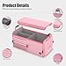 LIBZAKI Car Trunk Storage Organizer, Multi Compartment Collapsible Trunk Storage Box for Car Truck SUV-Pink