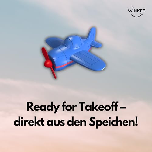 Accesorios para bicicleta Winkee con diseño de avión para radios 4