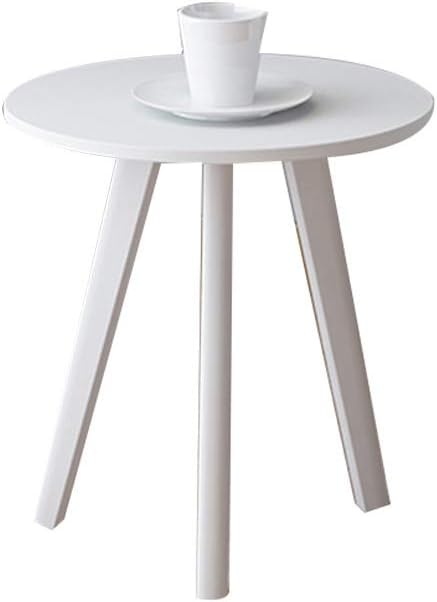 Bedside Cabinets Small Family Tea Table, Wooden Japanese-Style Small Round Table Household Outdoor Balcony Retro Coffee Table Small and Light Side Desk (Color : C, Size : 40 * 46CM