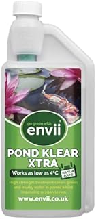 envii Pond Klear Xtra - Pond Clear Water Treatment & Green Pond Water Cleaner Is 3x Stronger Than Pond Klear - Treats Up To 60,000 Litres (13,200 Gallons)