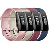 4 Pack Bands Compatible with Fitbit Inspire 2 Bands for Women Men, Adjustable Replacement Sport Wristbands Straps for Fitbit Inspire 2 / Ace 3
