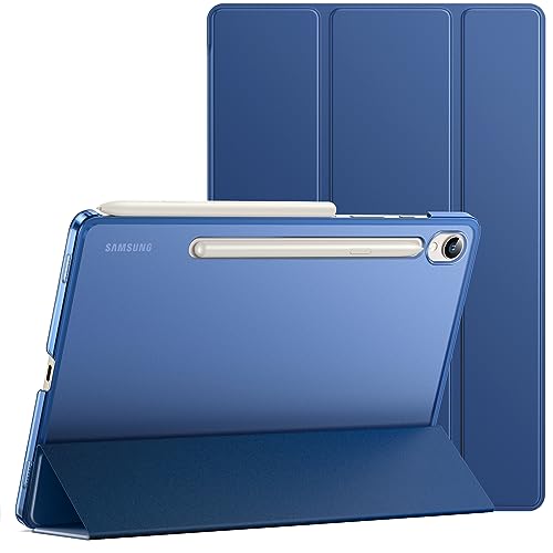 JETech Coque pour Samsung Galaxy Tab S9 11 Pouces, Tablette Housse Étui de Protection en Dos Translucide à Trois Volets Support, Soutien Chargement du S Pen,...