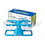 Learning Resources Nestable Bucket Balance - Clear Double Bucket Scale for Liquids & Solids, Easy to Assemble Kids Balance, Space Saving Storage Base, for Classroom (2 Buckets)