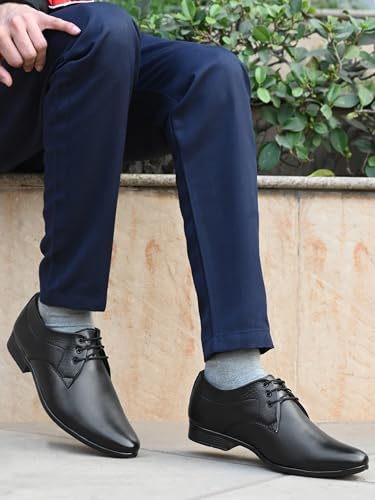 Image of Rising Wolf Mens Boss-Grip Uniform Dress Derby Shoe