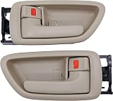 Lcyolada 2pcs Beige Interior Door Handles Front Rear Driver & Passenger Side Compatible with 2000-20