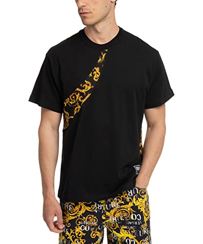 Versace Jeans Couture Hombre Camiseta Sketch Couture Black – Gold M