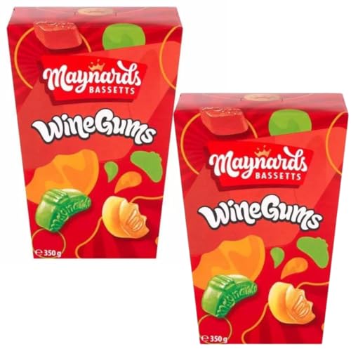 Sweet Carton Bundle With Bassetts Wine Gums Sweets Carton 350g (2 Pack)