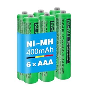 Milklily Bateria AAA Ni-MH 400mAh 6 sztuk