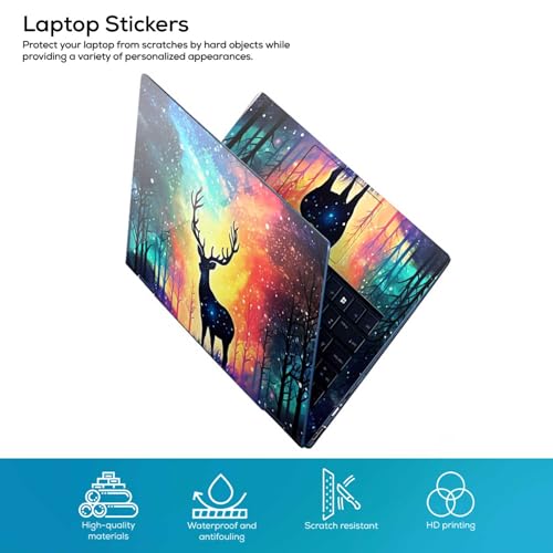 Image of Galaxsia Floral D40 Full Body Vinyl Laptop Skin /Sticker /Cover Upto 15.6 Inches Laptops Laminated-Removable-HD Quality Compatible for Hp-Dell-Sony-Lenovo-Asus etc.(15x10 Inches)