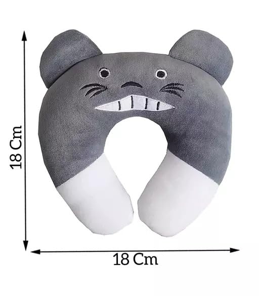 Image of Cotton New Born Baby Soft Neck Supporting Pillow for Head Shaping Baby (0-12 Month), Infant Pillow Printed, Baby Sleeping, Gift for Babies Panda Design