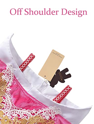 Knemmy Girl Princess Costume Aorura Princess Dress Up Clothes For Little Girl Halloween Cosplay Outfit Birthday Party Dress (3T/100) #TOP3