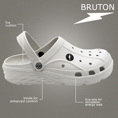 Image of BRUTON Men's Lightweight EVA Slippers | Soft Cushioned Slip-On Clogs | Comfortable Indoor & Outdoor Casual Footwear
