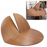 GRDBGNZBP 48in Wooden Round Table Tops, Large Portable Tabletop for Desktop No Legs, Kitchen Dining Table Replacement Top for Indoor Outdoor(Walnut,120cm/48inch)