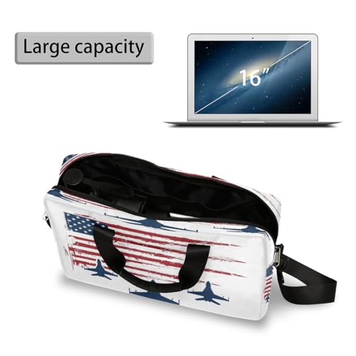 Bolso para portátil 15.6-16 pulg diseño bandera EE.UU. miniatura 5
