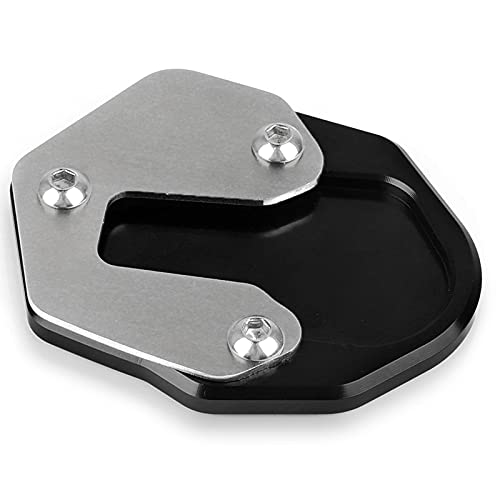 Moto CNC Aluminium Agrandir Support de Béquille Latérale pour F900R F900XR 2019 2020 2021-Noir+Gris Cover