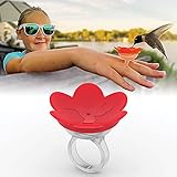 ZUMMR Hummingbird Ring Feeder (Red) - Hand Feed Hummingbirds Right in Your Backyard. Get up Close and Personal with Nature. Proudly Made in The U.S.A. - The Original