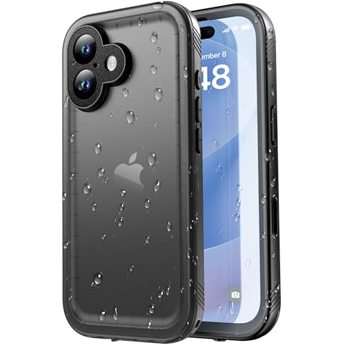 SPORTLINK Funda para iPhone 17 Impermeable - 360 Grados Antigolpes Militar Integral Protector [IP68 Waterproof/Agua] Carcasa Antipolvo Acuatica con Pantalla/Camara Protección,6.3"