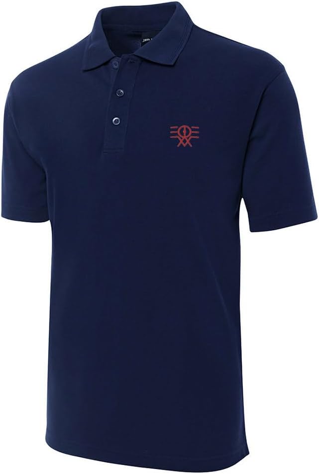 Polo Shirts for Men Quantum Physics Embroidered Short Sleeve Mens Polo Shirt