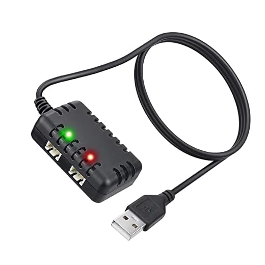 7.4V Charger Cable for Splatter Ball Gun, Gel Blaster, Axial SCX24 RC Car