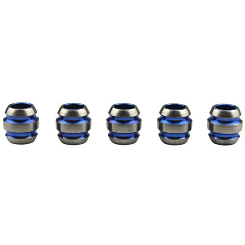 Just-Ti Titanium Knife Lanyard Bead Edc Parachute Cord Pendant (Pack Of 5) #TOP2