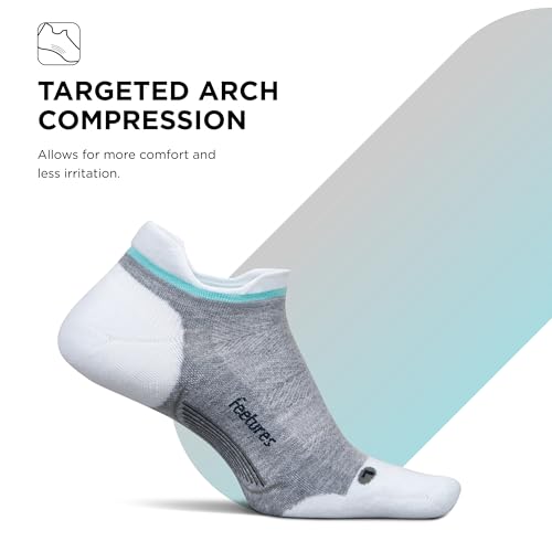 Image of Feetures Elite Golf Max Cushion Tab Ankle Socks - Sport Sock with Targeted Compression