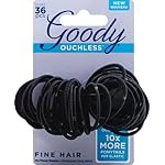 Goody Ouchless Hair Elastics, Black, 36 Count (Pack of 1) - Image 2