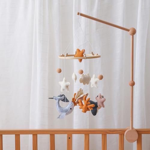 Mobile de lit bébé en feutre, cadeau de naissance idéal