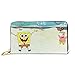 Produktbild Spongebob Geldbörse aus echtem Leder, mit Reißverschluss, lange Clutch, Münzfach, Kartenpaket für Damen und Herren