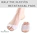 Metatarsal Pads - Bunion & Forefoot Cushioning - Half Toe Sleeve 2 Pieces Gel Pad Ball of Foot Cushions - Prevent Calluses and Blisters