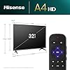 Hisense 32-Inch Class A4 Series HD 720p Smart Roku TV with Alexa Compatibility (32A4HNR) - Dolby Audio, Slim Bezel Design, Google Assistant