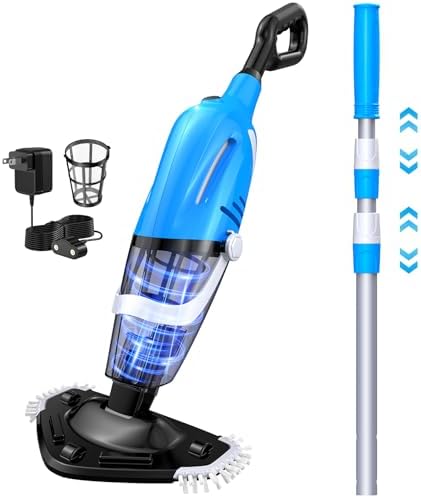 Pool Vacuum for Above Ground Pool with a Telescopic Pole, 80Mins ...