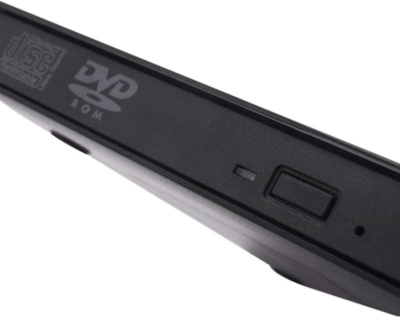 External Cd DVD Drive with Case USB 3.0 Optical Drive Portable Slim Cd Rw ROM Drive Player Burner Writer Rewriter High Speed for