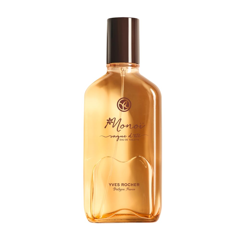 Yves Rocher Monoï Eau de Toilette VAGUE D’ÉTÉ 100 ml | exotisches Parfüm für Frauen mit frischem Sommer-Duft | Parfum Damen | Eau de Toilette für paradiesische Gefühle - Muttertagsgeschenk