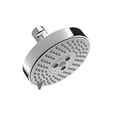 hansgrohe Raindance S 5-inch Showerhead Easy Install Modern 3-Spray BalanceAir, Whirl, RainAir Air Infusion with Airpower with QuickClean in Chrome, 04728000