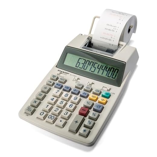 Sharp EL-1750V Two-Color Printing Calculator 2 Lines/Sec 3" Black/Red