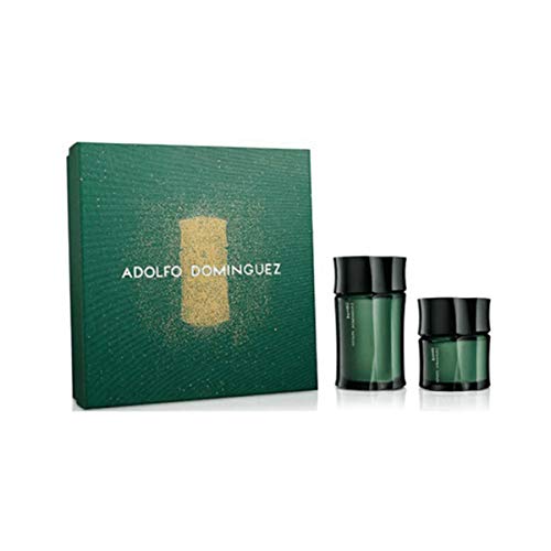 ADOLFO DOMINGUEZ Bambu POUR Homme 120ML Eau DE Toilette 60ML VAPORIZADOR Unisex Adulto, Negro, 180 ml