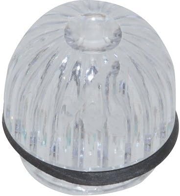 Dialight 052-3197-003, Lens; Indicator, PNL-MNT; Clear; ChromePlated; Polycarbonate