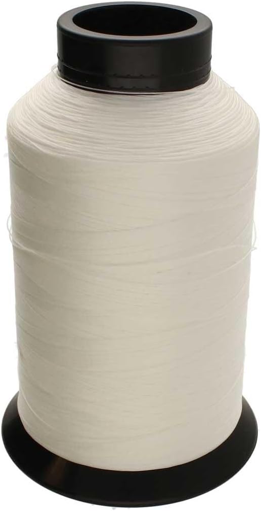 NYMO Nylon Beading Thread Size D White 3 oz Cone (.30mm/1584 Yards/4752 Feet) Bonded Nylon