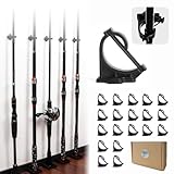FINNECT 壁掛け ロッドスタンド 20本 竿掛け ウォールスタンド ロッドホルダー ロッド立て 竿スタンド 収納 釣り具