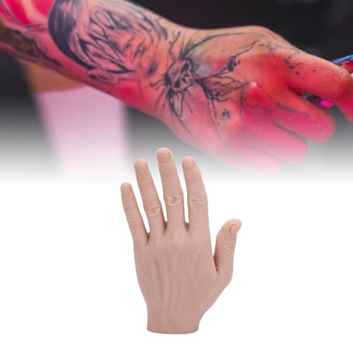 Männliches Silikon-Handmodell, Linke oder Rechte Hand, Realistische, Flexible Übungshand, Hand Zeigt Modell Männliche Mannequin-Hände für Anfänger, Künstler, Malübungen, Display