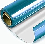 Spiegelfolie Reflektierende Selbstklebend Scheibenfolie Fenster Anti-UV Wärmeisolierung Sonnenschutzfolie Innen Fensterfolie UV-Schutz für Dachfenster Hause Badzimmer Büro Blau-Silber (40*400)
