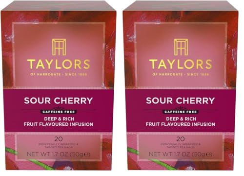 Image of Taylors of Harrogate Sour Cherry Infusion, 20 Teabags (Pack of 2)