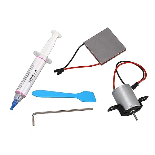 Cunyuer Fireplace Fan Heat Powered Motor Power Generation Sheet Set, Heat Powered Stove Fan Repair Accessories for Wood Log