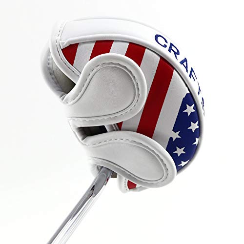 Craftsman Golf Stars And Stripes Usa Semi Half-Mallet Headcover For Scotty Cameron Odyssey Taylormade Rossa Putter (For Center Shaft Putter) #TOP4