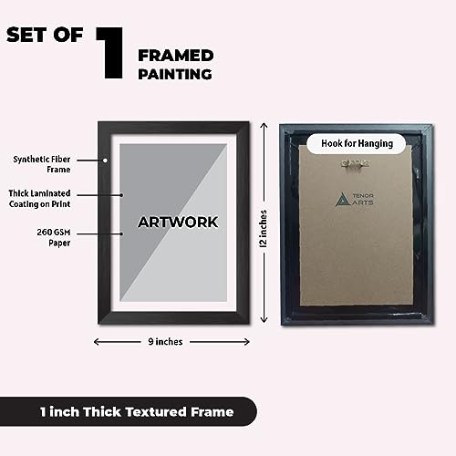 Image of TenorArts Kylian Mbappe Quotes Poster Frame Real Madrid Laminated Photo Framed Painting with Matt Finish Black Textures (12 inches x 9inches)