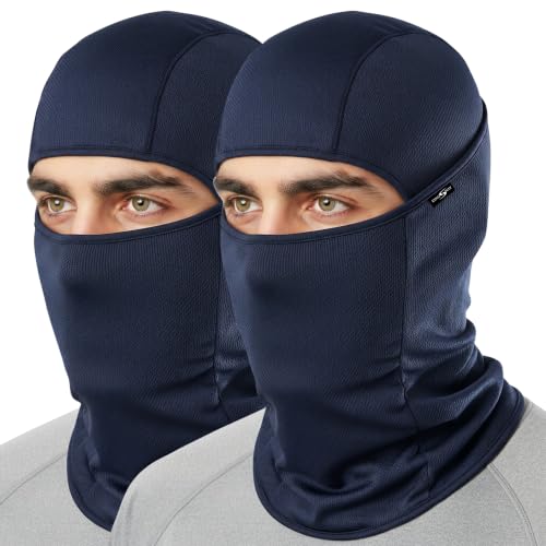 Image of Kingsway Balaclava Face Mask for Bikers - UPF 50+ UV & Dust Protection | Full Face Mask for Men & Women | Premium Riceknit Helmet Liner
